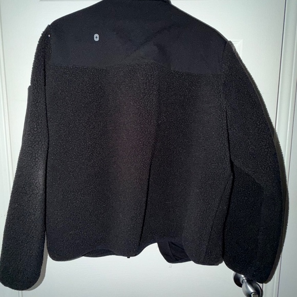 Women's Figs On-Shift Sherpa Jacket in Black - Picture 2 of 16